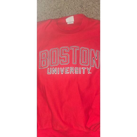 Champion Embroidery Raised Boston University Sweetheart Size Small Reverse Weave - Picture 3 of 6